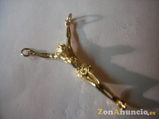 CRISTO de Dali en oro y plata